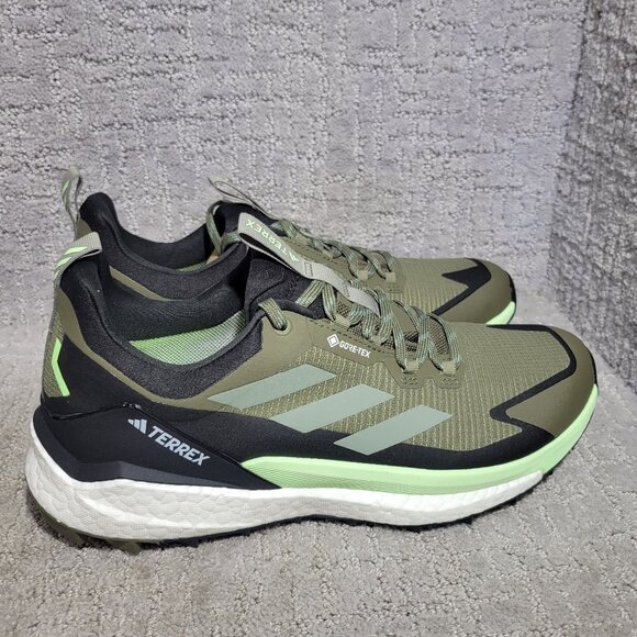 Adidas Terrex Free Hiker 2.0 Low Men's Size 9 Gore-Tex Olive Green Hiking Shoes. - Picture 3 of 11